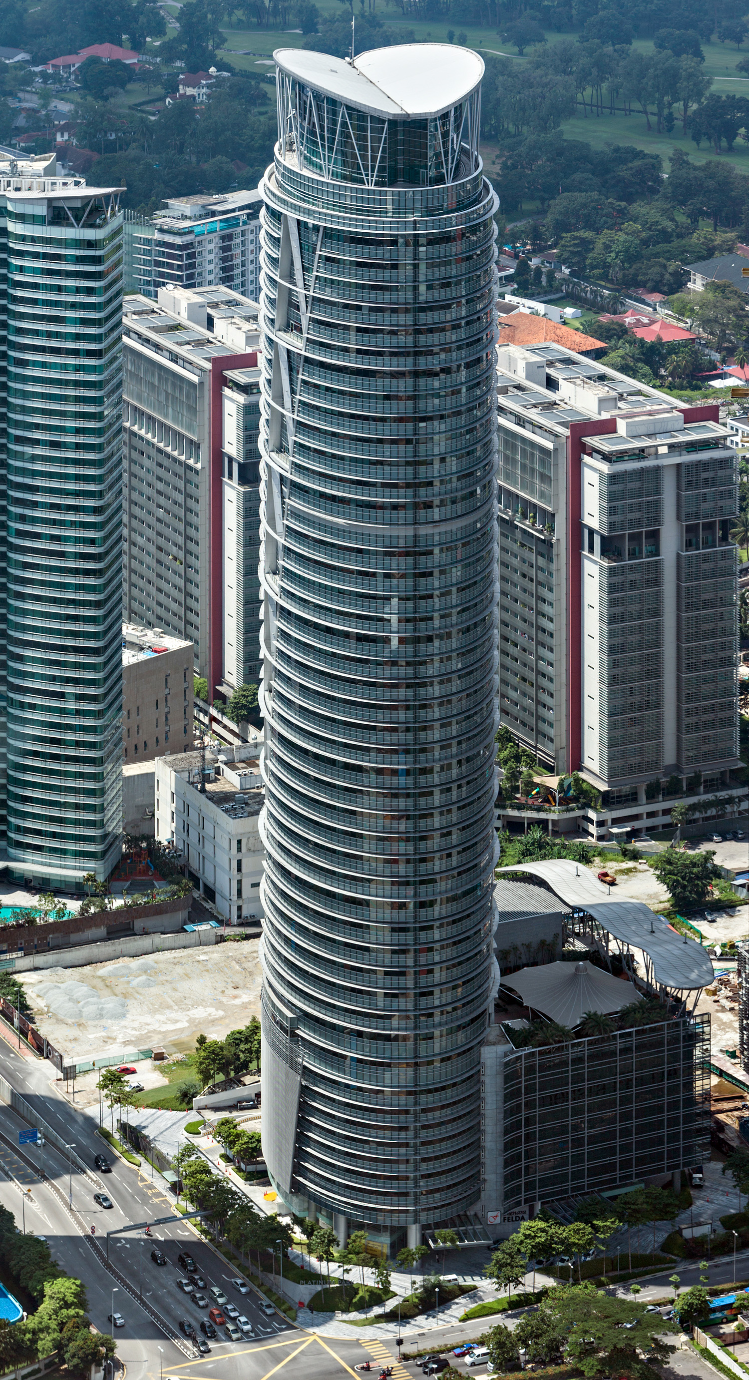 Menara Felda at Platinum Park, Kuala Lumpur - View from Petronas Tower 2. © Mathias Beinling